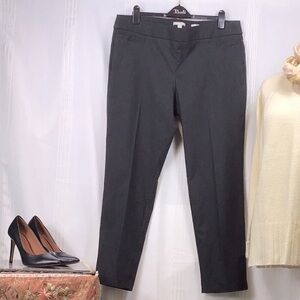 Dana Buchman ‘Straight’ Black Grey Pinstripe Stretch Pull On Pants